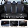 image:imageCoverado 3D Air Mesh Rear Car Seat Cover Sports Carbon Fiber Design Breathable Seat Protectors Airbag Compatible Comfort Universal for Most Cars VanTrucks SUV BlackampGreyBlackBlueMesh
