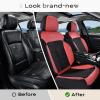 image:imageCoverado 3D Air Mesh Rear Car Seat Cover Sports Carbon Fiber Design Breathable Seat Protectors Airbag Compatible Comfort Universal for Most Cars VanTrucks SUV BlackampGreyBlackWineMesh