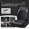 image:imageCoverado 3D Air Mesh Rear Car Seat Cover Sports Carbon Fiber Design Breathable Seat Protectors Airbag Compatible Comfort Universal for Most Cars VanTrucks SUV BlackampGreyBlackMesh