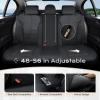 image:imageCoverado 3D Air Mesh Rear Car Seat Cover Sports Carbon Fiber Design Breathable Seat Protectors Airbag Compatible Comfort Universal for Most Cars VanTrucks SUV BlackampGreyBlackLether