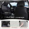 image:imageCoverado 3D Air Mesh Rear Car Seat Cover Sports Carbon Fiber Design Breathable Seat Protectors Airbag Compatible Comfort Universal for Most Cars VanTrucks SUV BlackampGreyGrayLether