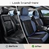 image:imageCoverado 3D Air Mesh Rear Car Seat Cover Sports Carbon Fiber Design Breathable Seat Protectors Airbag Compatible Comfort Universal for Most Cars VanTrucks SUV BlackampGreyBlackBlueMesh