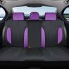 image:imageCoverado 3D Air Mesh Rear Car Seat Cover Sports Carbon Fiber Design Breathable Seat Protectors Airbag Compatible Comfort Universal for Most Cars VanTrucks SUV BlackampGreyBlackPurpleMesh