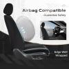 image:imageCoverado 3D Air Mesh Rear Car Seat Cover Sports Carbon Fiber Design Breathable Seat Protectors Airbag Compatible Comfort Universal for Most Cars VanTrucks SUV BlackampGreyBlackMesh