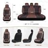 image:imageCoverado 3D Air Mesh Rear Car Seat Cover Sports Carbon Fiber Design Breathable Seat Protectors Airbag Compatible Comfort Universal for Most Cars VanTrucks SUV BlackampGreyBrownMesh