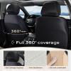 image:imageCoverado 3D Air Mesh Rear Car Seat Cover Sports Carbon Fiber Design Breathable Seat Protectors Airbag Compatible Comfort Universal for Most Cars VanTrucks SUV BlackampGreyBeigeLether