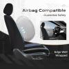 image:imageCoverado 3D Air Mesh Rear Car Seat Cover Sports Carbon Fiber Design Breathable Seat Protectors Airbag Compatible Comfort Universal for Most Cars VanTrucks SUV BlackampGreyBlackBlueMesh