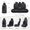 image:imageCoverado 3D Air Mesh Rear Car Seat Cover Sports Carbon Fiber Design Breathable Seat Protectors Airbag Compatible Comfort Universal for Most Cars VanTrucks SUV BlackampGreyBlackMesh