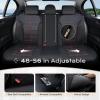image:imageCoverado 3D Air Mesh Rear Car Seat Cover Sports Carbon Fiber Design Breathable Seat Protectors Airbag Compatible Comfort Universal for Most Cars VanTrucks SUV BlackampGreyRedLineLether