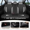image:imageCoverado 3D Air Mesh Rear Car Seat Cover Sports Carbon Fiber Design Breathable Seat Protectors Airbag Compatible Comfort Universal for Most Cars VanTrucks SUV BlackampGreyBlackGrayMesh