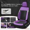 image:imageCoverado 3D Air Mesh Rear Car Seat Cover Sports Carbon Fiber Design Breathable Seat Protectors Airbag Compatible Comfort Universal for Most Cars VanTrucks SUV BlackampGreyBlackPurpleMesh