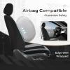 image:imageCoverado 3D Air Mesh Rear Car Seat Cover Sports Carbon Fiber Design Breathable Seat Protectors Airbag Compatible Comfort Universal for Most Cars VanTrucks SUV BlackampGreyBlackGrayMesh