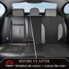 image:imageCoverado 3D Air Mesh Rear Car Seat Cover Sports Carbon Fiber Design Breathable Seat Protectors Airbag Compatible Comfort Universal for Most Cars VanTrucks SUV BlackampGreyBlackGrayMesh