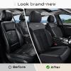 image:imageCoverado 3D Air Mesh Rear Car Seat Cover Sports Carbon Fiber Design Breathable Seat Protectors Airbag Compatible Comfort Universal for Most Cars VanTrucks SUV BlackampGreyBlackMesh