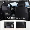 image:imageCoverado 3D Air Mesh Rear Car Seat Cover Sports Carbon Fiber Design Breathable Seat Protectors Airbag Compatible Comfort Universal for Most Cars VanTrucks SUV BlackampGreyBlackGrayMesh
