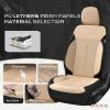 image:imageCoverado 3D Air Mesh Rear Car Seat Cover Sports Carbon Fiber Design Breathable Seat Protectors Airbag Compatible Comfort Universal for Most Cars VanTrucks SUV BlackampGreyBeigeLether