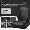 image:imageCoverado 3D Air Mesh Rear Car Seat Cover Sports Carbon Fiber Design Breathable Seat Protectors Airbag Compatible Comfort Universal for Most Cars VanTrucks SUV BlackampGreyBlackLether