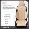 image:imageCoverado 3D Air Mesh Rear Car Seat Cover Sports Carbon Fiber Design Breathable Seat Protectors Airbag Compatible Comfort Universal for Most Cars VanTrucks SUV BlackampGreyBeigeLether