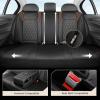 image:imageCoverado Automotive Seat Covers Faux Leather Seat Covers Front Seat Luxury Car Seat Covers Seat Cushion Front Driver Seat Covers Car Seat Protector Truck Accessories Fit Most Cars BlackampRedBlackCoffee