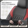 image:imageCoverado Automotive Seat Covers Faux Leather Seat Covers Front Seat Luxury Car Seat Covers Seat Cushion Front Driver Seat Covers Car Seat Protector Truck Accessories Fit Most Cars BlackampRedBlackRed