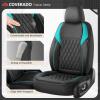 image:imageCoverado Automotive Seat Covers Faux Leather Seat Covers Front Seat Luxury Car Seat Covers Seat Cushion Front Driver Seat Covers Car Seat Protector Truck Accessories Fit Most Cars BlackampRedBlackBlue