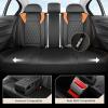 image:imageCoverado Automotive Seat Covers Faux Leather Seat Covers Front Seat Luxury Car Seat Covers Seat Cushion Front Driver Seat Covers Car Seat Protector Truck Accessories Fit Most Cars BlackampRedBlackOrange
