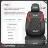 image:imageCoverado Automotive Seat Covers Faux Leather Seat Covers Front Seat Luxury Car Seat Covers Seat Cushion Front Driver Seat Covers Car Seat Protector Truck Accessories Fit Most Cars BlackampRedBlackRed