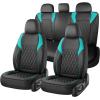 image:imageCoverado Automotive Seat Covers Faux Leather Seat Covers Front Seat Luxury Car Seat Covers Seat Cushion Front Driver Seat Covers Car Seat Protector Truck Accessories Fit Most Cars BlackampRedBlackBlue