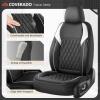 image:imageCoverado Automotive Seat Covers Faux Leather Seat Covers Front Seat Luxury Car Seat Covers Seat Cushion Front Driver Seat Covers Car Seat Protector Truck Accessories Fit Most Cars BlackampRedBlackWhite