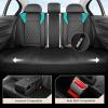 image:imageCoverado Automotive Seat Covers Faux Leather Seat Covers Front Seat Luxury Car Seat Covers Seat Cushion Front Driver Seat Covers Car Seat Protector Truck Accessories Fit Most Cars BlackampRedBlackBlue