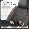 image:imageCoverado Automotive Seat Covers Faux Leather Seat Covers Front Seat Luxury Car Seat Covers Seat Cushion Front Driver Seat Covers Car Seat Protector Truck Accessories Fit Most Cars BlackampRedBlackCoffee