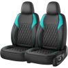 image:imageCoverado Automotive Seat Covers Faux Leather Seat Covers Front Seat Luxury Car Seat Covers Seat Cushion Front Driver Seat Covers Car Seat Protector Truck Accessories Fit Most Cars BlackampRedBlackBlue