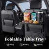 image:imageCoverado Car Backseat Organizer2 Packs with Tablet Tray Nappa Leather Organizer for Car Seat Back Waterproof Car Seat Organizer with Touch Screen Seat Protector Kick Mats for Kids2 Packs