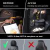 image:imageCoverado Car Backseat Organizer2 Packs with Tablet Tray Nappa Leather Organizer for Car Seat Back Waterproof Car Seat Organizer with Touch Screen Seat Protector Kick Mats for Kids2 PackOriginal