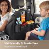 image:imageCoverado Car Backseat Organizer2 Packs with Tablet Tray Nappa Leather Organizer for Car Seat Back Waterproof Car Seat Organizer with Touch Screen Seat Protector Kick Mats for Kids2 Packs