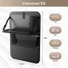 image:imageCoverado Car Backseat Organizer2 Packs with Tablet Tray Nappa Leather Organizer for Car Seat Back Waterproof Car Seat Organizer with Touch Screen Seat Protector Kick Mats for Kids1 Pack