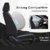 image:imageCoverado Car Seat Cover Cover for Cars Full Seat Premium Leather Universal Fit Waterproof Seat Protectors Car Seat Cushion NonSlip for Most CarsRedBlackGray