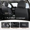 image:imageCoverado Car Seat Cover Cover for Cars Full Seat Premium Leather Universal Fit Waterproof Seat Protectors Car Seat Cushion NonSlip for Most CarsRedBlack