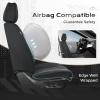image:imageCoverado Car Seat Cover Cover for Cars Full Seat Premium Leather Universal Fit Waterproof Seat Protectors Car Seat Cushion NonSlip for Most CarsRedBlack