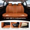 image:imageCoverado Car Seat Cover Cover for Cars Full Seat Premium Leather Universal Fit Waterproof Seat Protectors Car Seat Cushion NonSlip for Most CarsRedBrown