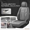 image:imageCoverado Car Seat Cover Cover for Cars Full Seat Premium Leather Universal Fit Waterproof Seat Protectors Car Seat Cushion NonSlip for Most CarsRedGray