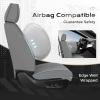 image:imageCoverado Car Seat Cover Cover for Cars Full Seat Premium Leather Universal Fit Waterproof Seat Protectors Car Seat Cushion NonSlip for Most CarsRedGray