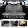 image:imageCoverado Car Seat Cover Cover for Cars Full Seat Premium Leather Universal Fit Waterproof Seat Protectors Car Seat Cushion NonSlip for Most CarsRedGray