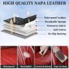 image:imageCoverado Car Seat Covers Back Car Seat Cover 3Pieces Leather Seat Cover Luxury Car Seat Cushion Luxury Seat Cover Seat Protector Universal Most Cars Trucks SUVRed