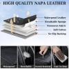 image:imageCoverado Car Seat Covers Back Car Seat Cover 3Pieces Leather Seat Cover Luxury Car Seat Cushion Luxury Seat Cover Seat Protector Universal Most Cars Trucks SUV01Black
