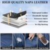image:imageCoverado Car Seat Covers Back Car Seat Cover 3Pieces Leather Seat Cover Luxury Car Seat Cushion Luxury Seat Cover Seat Protector Universal Most Cars Trucks SUVBlue