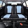 image:imageCoverado Car Seat Covers Back Car Seat Cover 3Pieces Leather Seat Cover Luxury Car Seat Cushion Luxury Seat Cover Seat Protector Universal Most Cars Trucks SUVBlackBlue