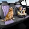 image:imageCoverado Car Seat Covers Back Car Seat Cover 3Pieces Leather Seat Cover Luxury Car Seat Cushion Luxury Seat Cover Seat Protector Universal Most Cars Trucks SUVGrayPurple