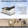 image:imageCoverado Car Seat Covers Back Car Seat Cover 3Pieces Leather Seat Cover Luxury Car Seat Cushion Luxury Seat Cover Seat Protector Universal Most Cars Trucks SUVBeige