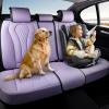 image:imageCoverado Car Seat Covers Back Car Seat Cover 3Pieces Leather Seat Cover Luxury Car Seat Cushion Luxury Seat Cover Seat Protector Universal Most Cars Trucks SUVPurple